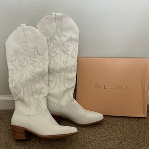 White Urson Billini cowboy boots